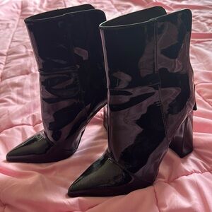 Women’s black boot heels